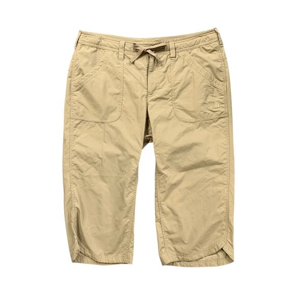 The North Face Capri Womens 10 Scone Khaki Nylon Horizon II Drawcord Tulip Hem - Picture 1 of 12